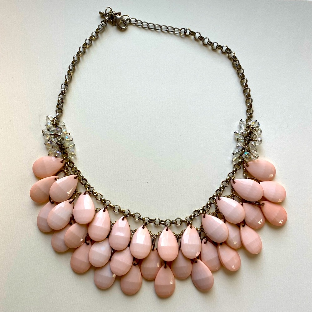 Pink statement necklace